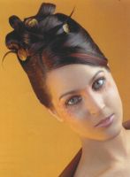 chignon pointes ressorties
